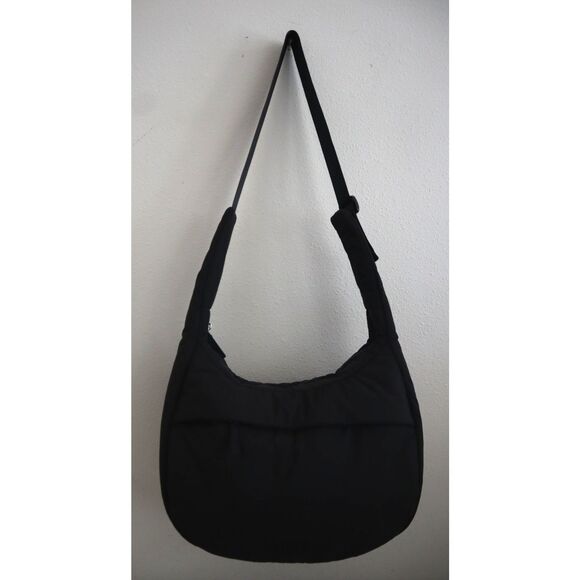 Athleta 599409-01 Women's O/S Black All About Medium Crossbody Hobo Bag - Picture 5 of 16